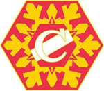 Значок хк Cпартак (снежинка красная)
